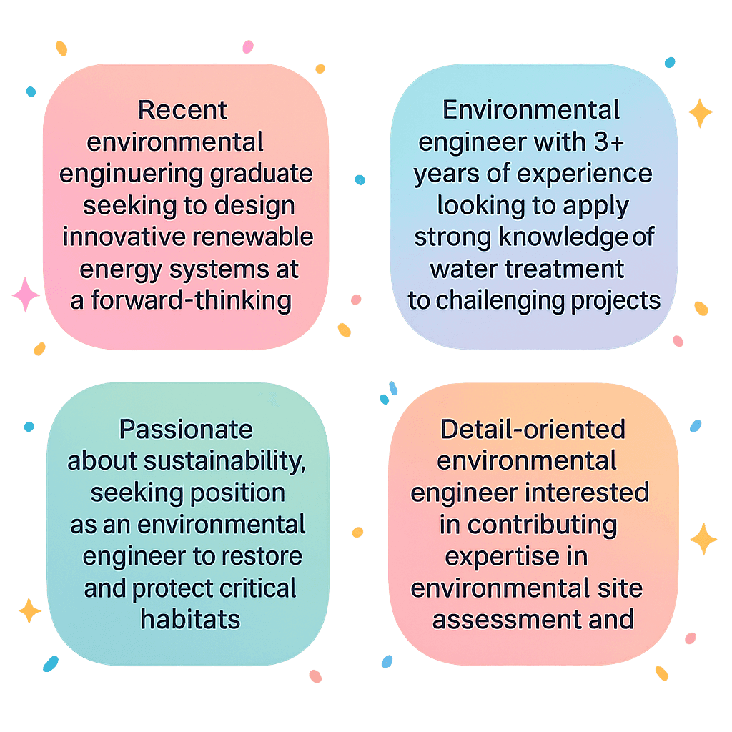 Top 10 Environmental Engineer Resume Objective Examples for 2025
