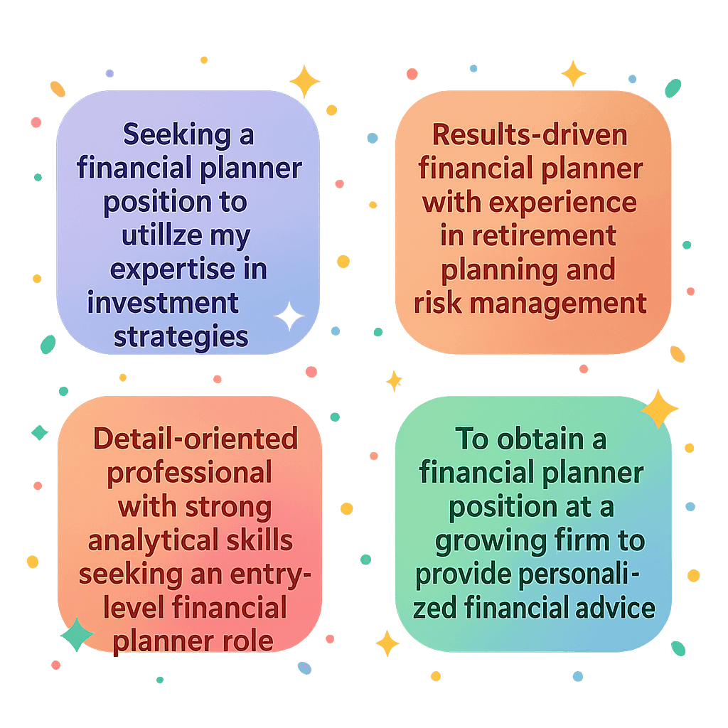 Top 10 Financial Planner Resume Objective Examples for 2025