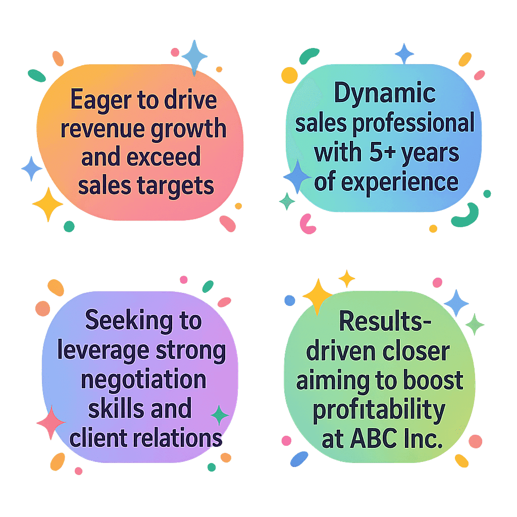 Top 10 Sales Manager Resume Objective Examples for 2025