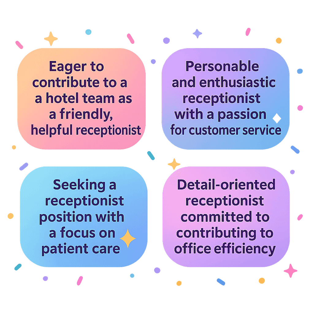 Top 10 Receptionist Resume Objective Examples for 2025