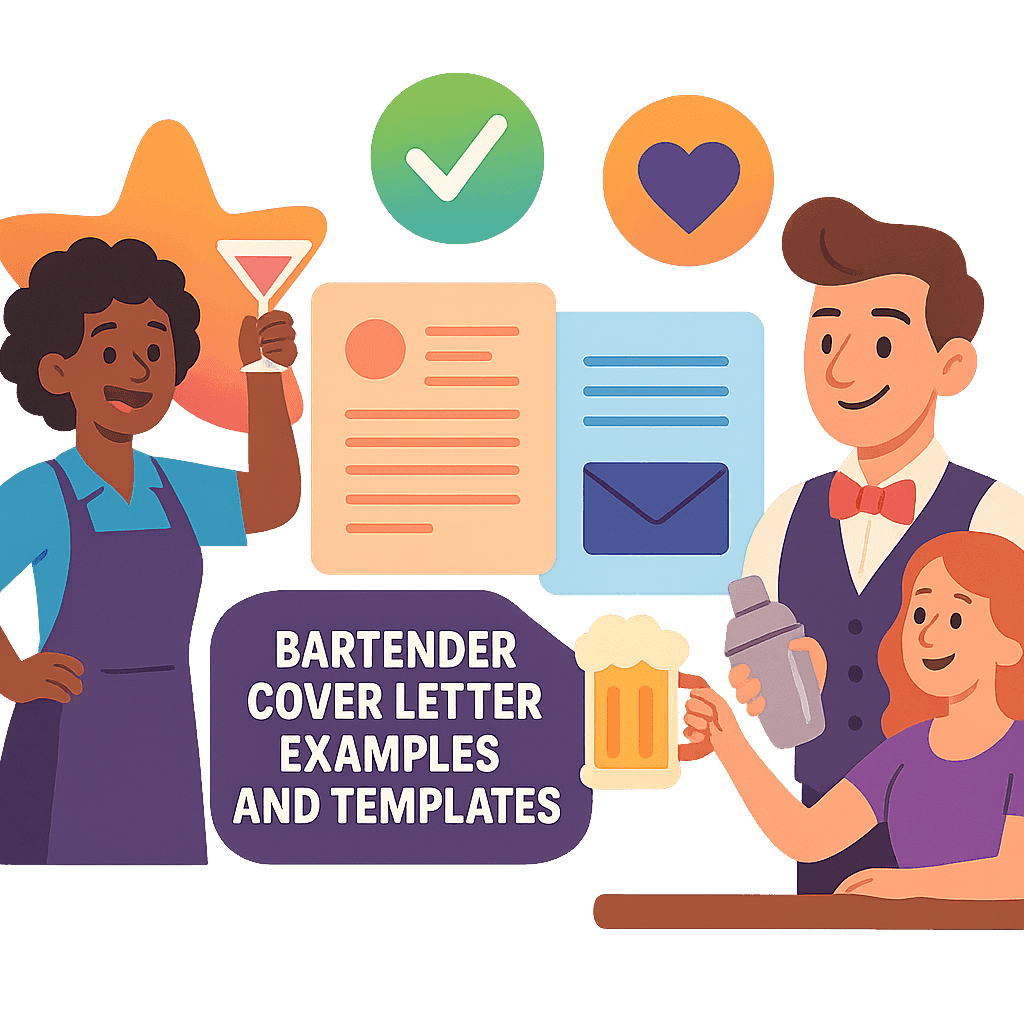 Bartender Cover Letter Examples and Templates Bartender Cover Letter Examples and Templates
